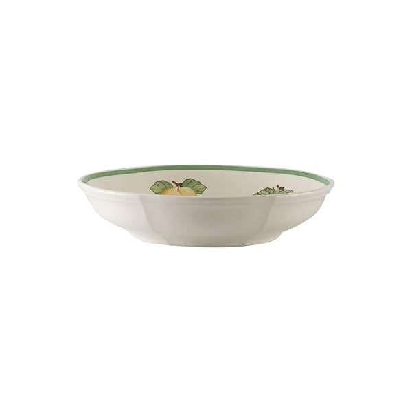 "Villeroy & Boch French Garden Fleurence Pasta Bowl - Premium 9.25" Porcelain, Made in Germany, Stylish White & Color Design"