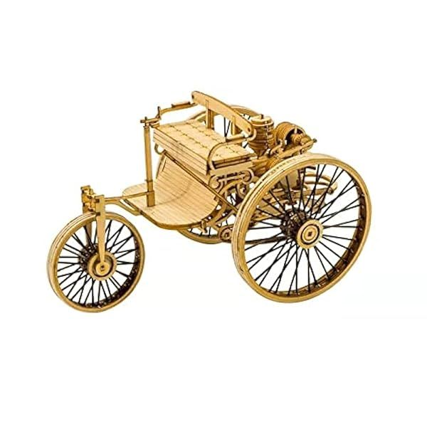 Viloga 3D Wooden Model Car Kits Laser Cut Vehicle Building Kit for Adults Vintage Wood Model Gifts for Men and Teens DIY Hobbies