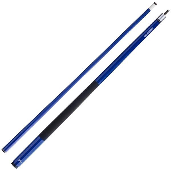 "Viper Graphstrike 58" Pool Cue - 2-Piece Fiberglass Graphite Composite in Blue for Precision Play"