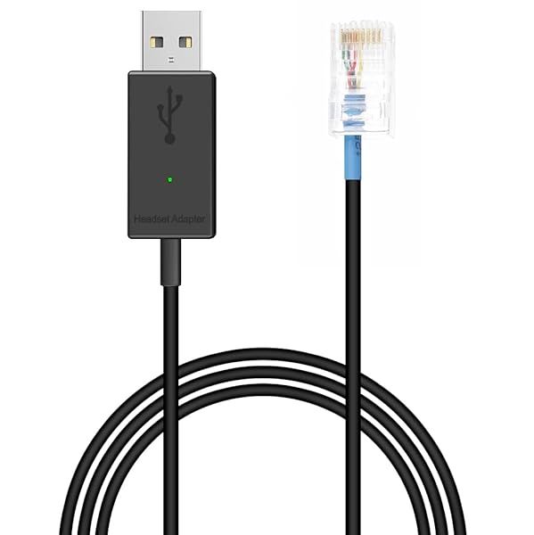 VoiceJoy A12 RJ45 to USB Adapter for Plantronics CS500 Series - Fast & Reliable Connection