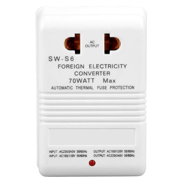 Voltage Converter 70W Power Transformer 110V to 220V 240V 55-60HZ for Fast and Efficient Voltage Conversion