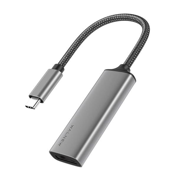 WALNEW USB C to HDMI Adapter 4K 60Hz Thunderbolt 3 Compatible for MacBook Pro Air iPad Pro Pixelbook Dell XPS Samsung Galaxy Gray