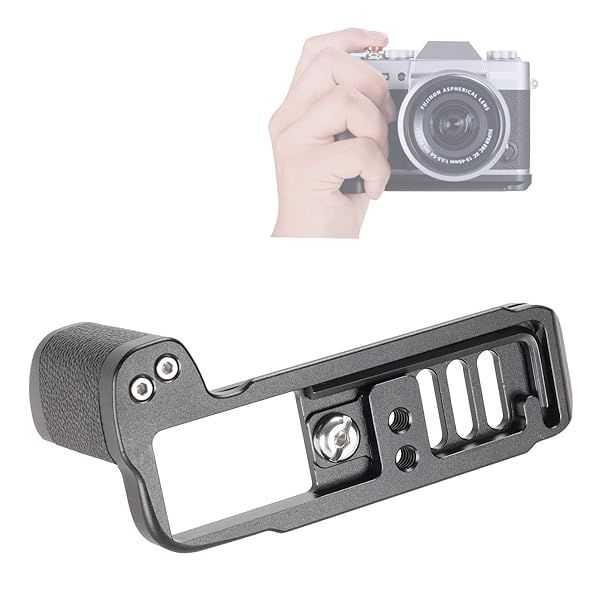 Buy WEPOTO XT30-C Hand Grip Quick Release Plate L Bracket for Fujifilm X-T30/X-T20/X-T10 - Durable Aluminium & Leather