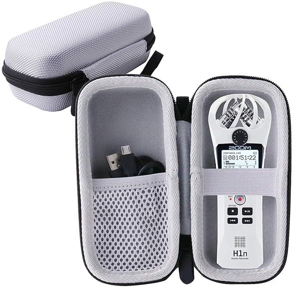 WERJIA Hard EVA Travel Case for Zoom H1n ZH1 H1 Handy Recorder Grey Durable Protection and Compact Design