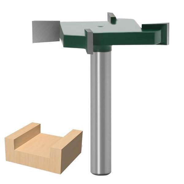 WSOOX CNC Spoilboard Surfacing Router Bit - 1/4 Inch Shank, 40mm Carbide Planer for Woodworking & Slab Flattening
