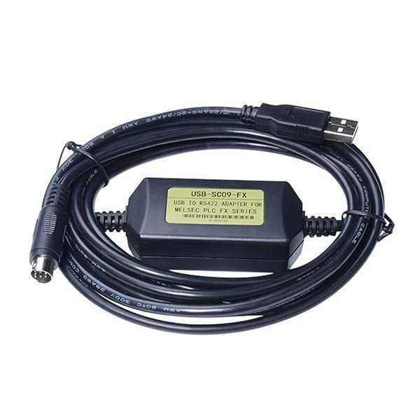 Washinglee USB Programming Cable for Mitsubishi PLC FX Series & AX Series - 6 FT Replacement for USB-SC09-FX