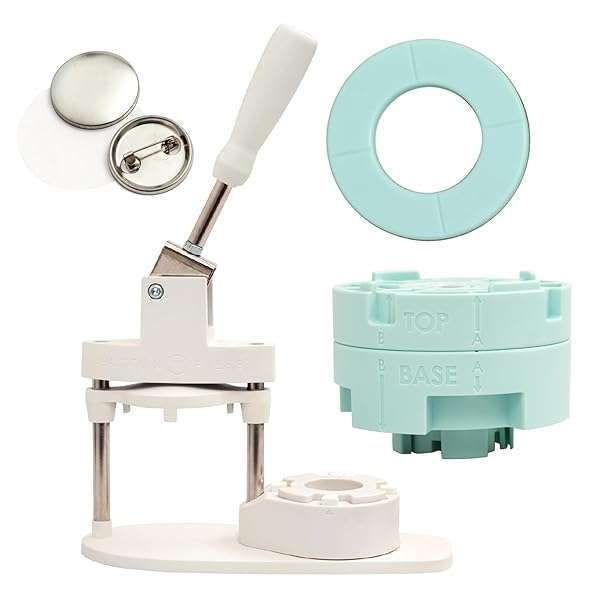 Create Custom Pins & Badges with We R Memory Keepers Button Press Kit - Includes Everything You Need!