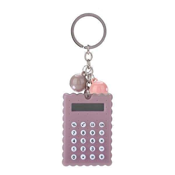 Wendry Mini Keychain Calculator: Cute Portable Candy Color Pocket Calculator in Blue
