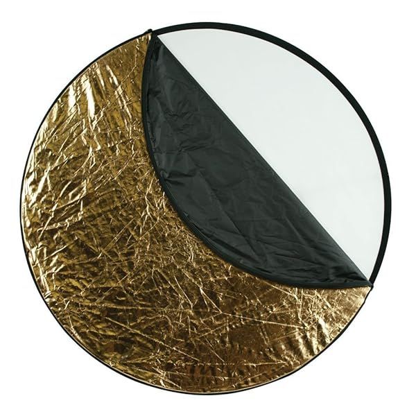 "Westcott 5-in-1 Collapsible Reflector (50") with Gold Surface & Carry Case for Photography & Video"