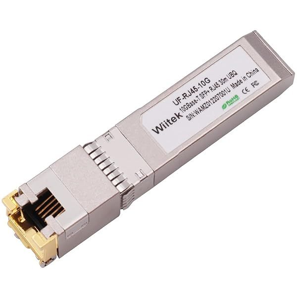 Wiitek 10G SFP+ to RJ45 Copper Modules - Compatible with Ubiquiti Unifi UF-RJ45-10G, 30m, Cat 6a/7 Ethernet Transceiver