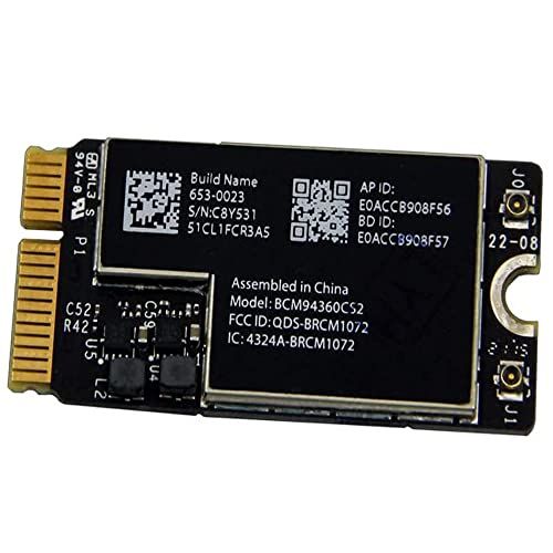 Willhom BCM94360CS2 Wifi Bluetooth Airport Wireless Card Replacement for MacBook Air 11&amp;quot; A1465 (2013, 2014, 2015) 13&amp;quot; A1466 (2013, 2014, 2015, 2017) (661-7465, 661-7481, 653-0023)