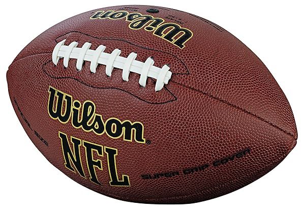 Wilson NFL Super Grip Composite Football - Junior Size, Brown | Best Youth Football for Performance & Play