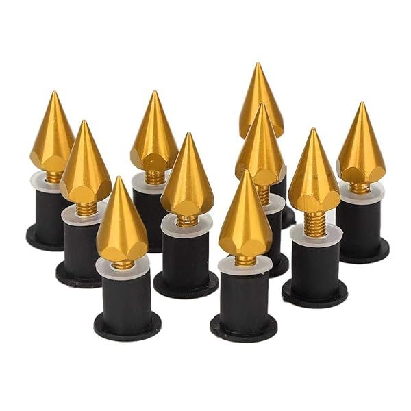 Windshield Wind Screen Spike Bolts M5 Screws Nuts for Motorcycle Sports Car Off Road Vehicle Scooter Durable CNC Aluminum Accessories