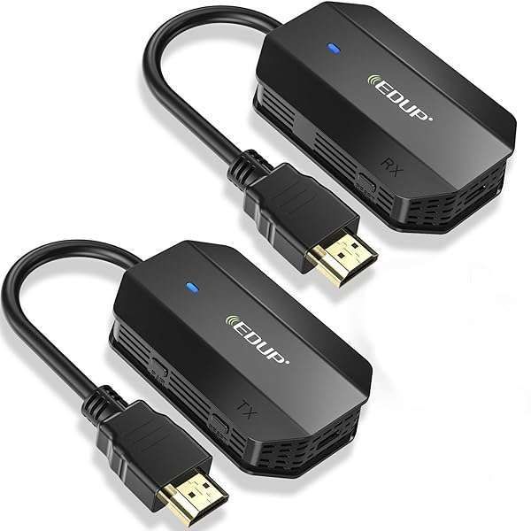 EDUP Wireless HDMI Transmitter & Receiver Kit - 50M Range, Plug & Play for Streaming to TV, Projector & More