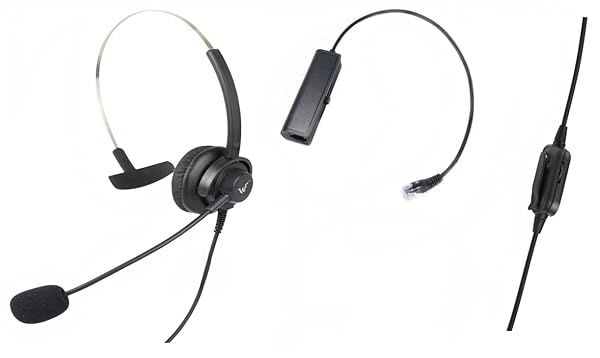 WirelessFinest Headset Replacement for Cisco IP Phones: Volume & Mute Control for 7931, 7940, 7960, 7970 & More