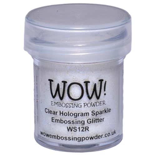 Wow Embossing Powder 15ml - Clear Hologram Sparkle for Stunning Craft Projects