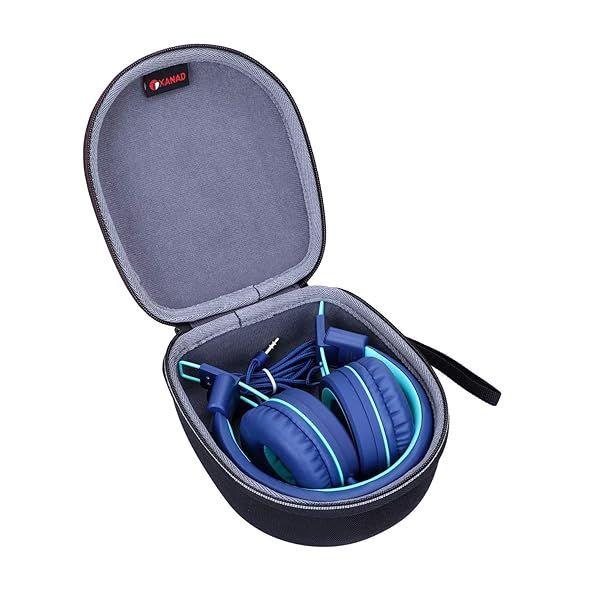 XANAD Hard Case for Kids Headphones - Fits Elecder i37, Noot K11, iClever HS14 Foldable On-Ear Headsets