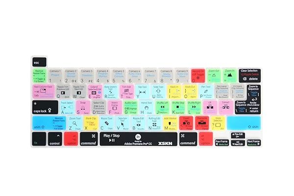 XSKN Silicone Keyboard Cover for MacBook Pro 16 13 inch 2019 2020 with Touch Bar and Touch ID A2141 A2251 A2289 A2338 M1 US EU Version