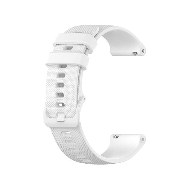 YEEJOK 22mm Silicone Bands for Fossil Men's Gen 6 5E 44mm Gen 5 LTE Carlyle Garrett Women's Julianna Smart Watch Replacement Strap White