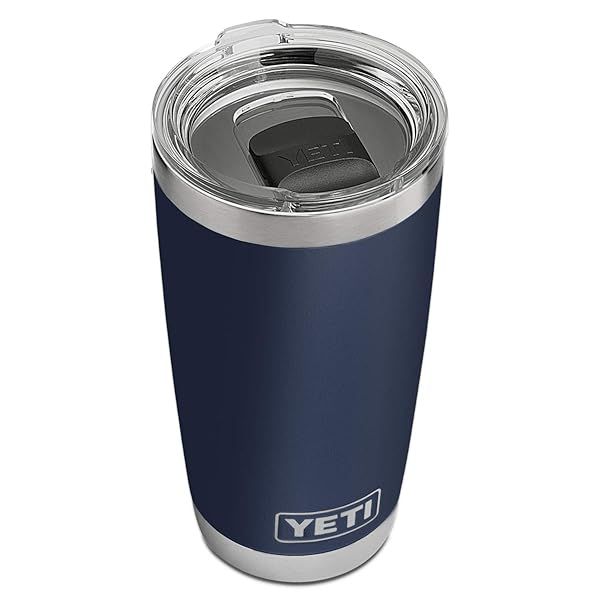 YETI Rambler 20 oz Tumbler - Stainless Steel, Vacuum Insulated, Navy with MagSlider Lid