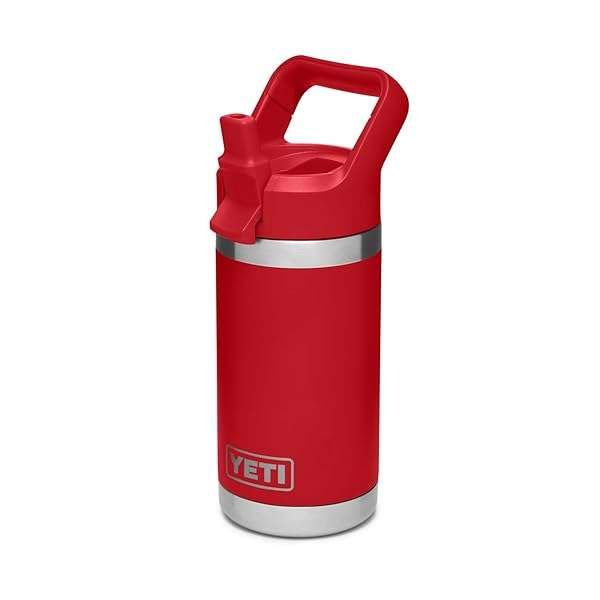 YETI Rambler Jr. 12 oz Kids Bottle with Straw Cap - Rescue Red | Durable & Stylish Hydration for Kids