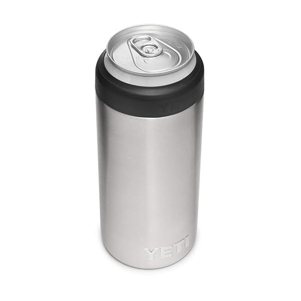 YETI Stainless Slim Rambler Colster Can Insulator - Keep Drinks Cold & Refreshing