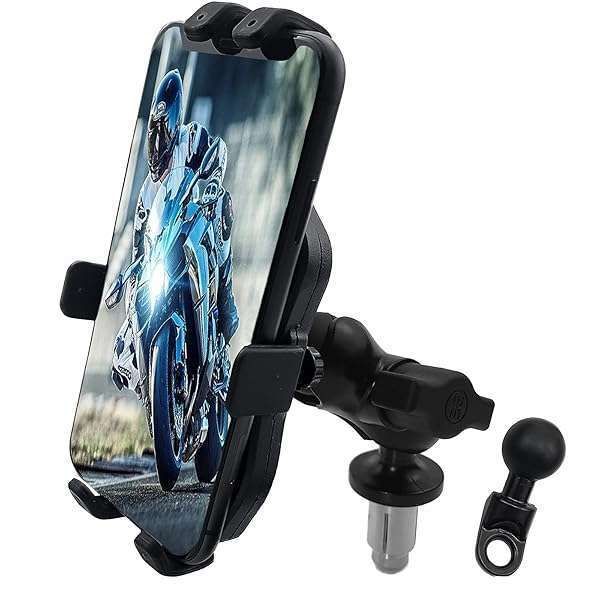 YIMOPART Motorcycle Phone Mount for Suzuki Hayabusa & Yamaha R1/R6 - Secure GPS Holder for GSX-R, CBR, Ninja 400