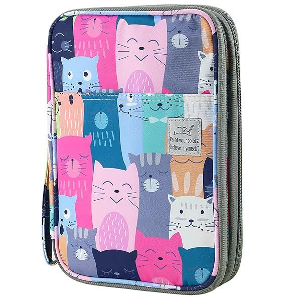 YOUSHARES 192 Slots Colored Pencil Case - Large Capacity Organizer for Prismacolor & Gel Pens | Perfect for Artists