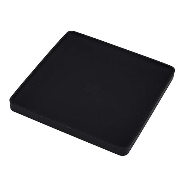 Yamazaki Home Tower Coasters - Stylish Black Design, One Size Fits All for Modern Homes