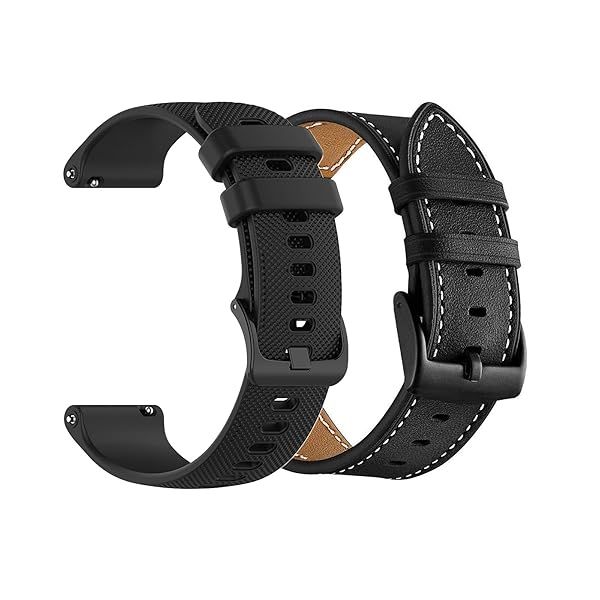 Yeejok Compatible for Amazfit GTR 4 Bands,GTR 3 3 Pro Bands, Silicone and Leather Bands 22mm for GTR 4 Pro Limited Edition,GTR 4 47mm, GTR 2, GTR 2e