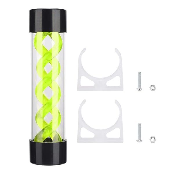 Yoidesu 200mm Water Cooling Reservoir - G1/4 Threaded T Virus Cooler for PC - Available in Red, Green, Blue (Green)