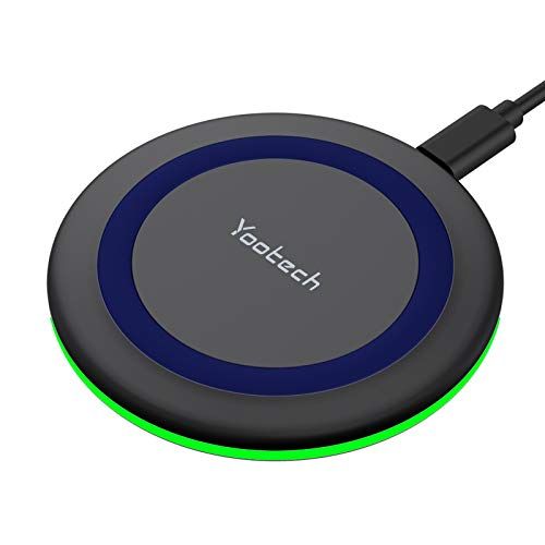 Yootech Wireless Charger 10W Fast Charging Pad Compatible with iPhone 16 Series Samsung Galaxy S22 and AirPods Pro 2 No AC Adapter