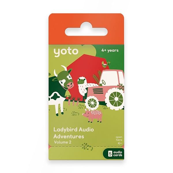 YOTO Ladybird Audio Adventures Collection Vol 2 Kids Audio Cards for Screen Free Listening Fun Playtime Bedtime Travel Stories Ages 5+