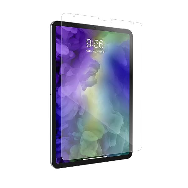"ZAGG InvisibleShield Glass Plus: Best Tempered Glass Screen Protector for iPad Pro 12.9" - Clear & Durable Protection"