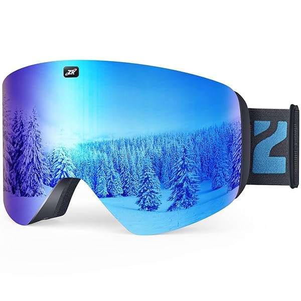 ZIONOR X11 Ski Goggles: Magnetic Cylindrical Snowboard Goggles for Men & Women
