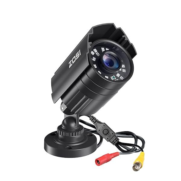 ZOSI 2.0MP 1080P HD Security Camera - 4-in-1 Outdoor/Indoor, 80ft Night Vision, Weatherproof Bullet CCTV