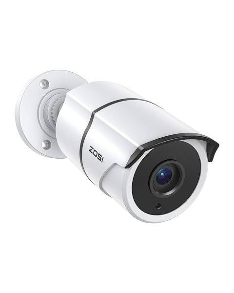 ZOSI 2MP 1080P HD-TVI CCTV Camera with Audio & Night Vision - Weatherproof Indoor/Outdoor Security Solution