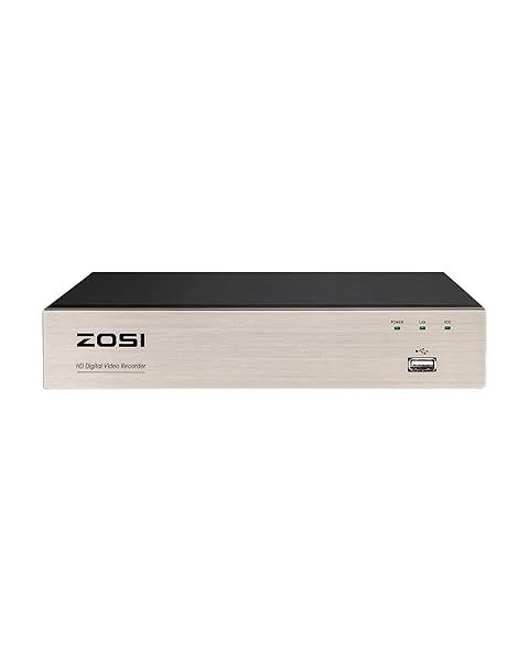ZOSI H.265+ 8CH 3K Lite Hybrid DVR: Best CCTV System for 720P & 1080P Security Cameras (No HDD Included)