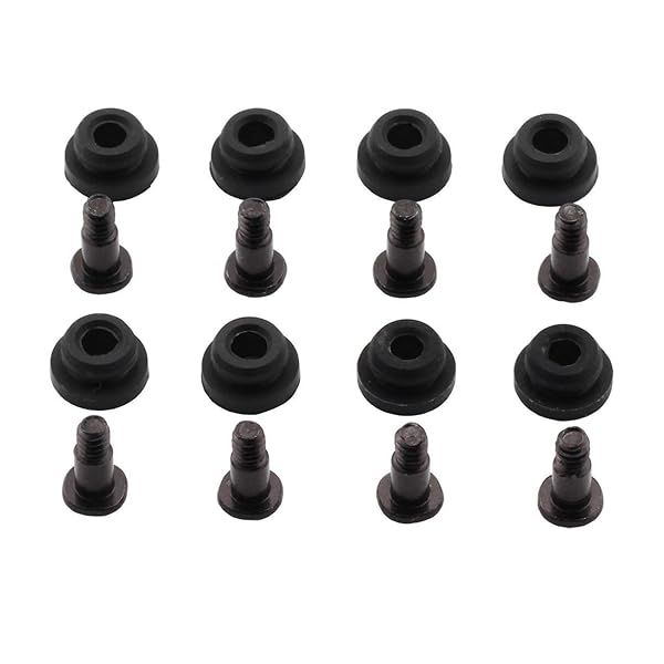 "ZRM&E 8pcs 10mm HDD Screws & Rubber Washers Kit for 2.5" SSD/HDD - Shock Absorption Mounting Accessories"
