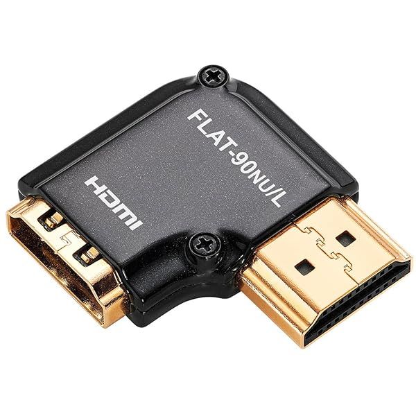 Zeskit Zinc Alloy HDMI Right Angle Adapter with 24K Gold Plated Connectors for Optimal Performance