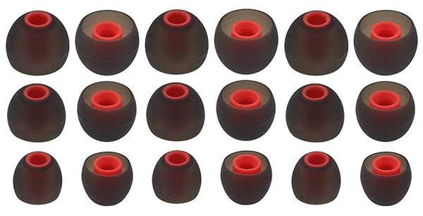 Zotech Replacement Earbud Tips for TOZO Headphones 9 Pairs 18pcs Small Medium Large