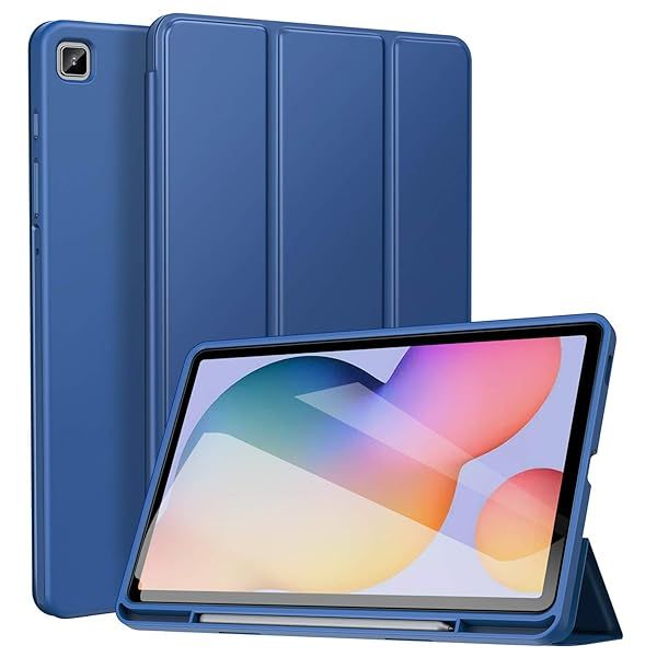 "Ztotop Cases for Samsung Galaxy Tab S6 Lite 10.4" (2020/2022/2024) - Auto Wake/Sleep, Pen Holder, Blue - SM-P625/P620/P619/P615/P613/P610"