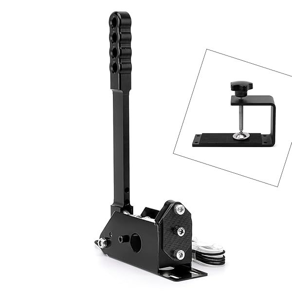 Buy Aikeec 64 Bit USB Handbrake for Sim Racing - Compatible with G25, G27, G29, T500, DIRT RALLY - Includes Clamp, Black