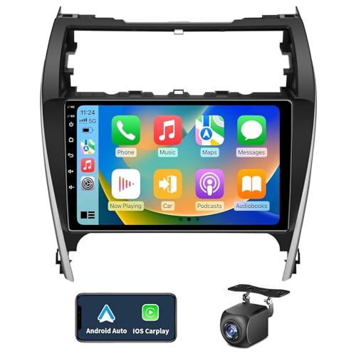 Android 13 Car Stereo Radio for Toyota Camry 2012-2014 10.2 inch Touch Screen with Wireless CarPlay Android Auto GPS WiFi Backup Camera Bluetooth 5.0