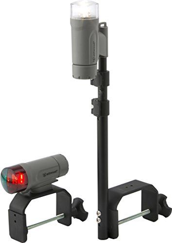 Attwood 14190-7 Portable Clamp-On LED Light Kit - Water-Resistant Marine Gray Finish