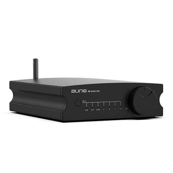 aune X8 18th Anniversary Edition-BT DAC Hi-Res 768k 32bit DSD512 Op-Amp Replaceable, FPGA, USB Coax Opt, Bluetooth5.1 aptX-HD LDAC RCA PreampandLine