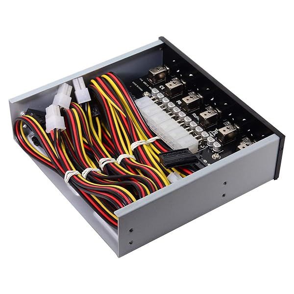 Upgrade Your Storage: Cablecc 6 HDD SSD Power Switch with Intelligent Control for 5.25 CD-ROM Bay