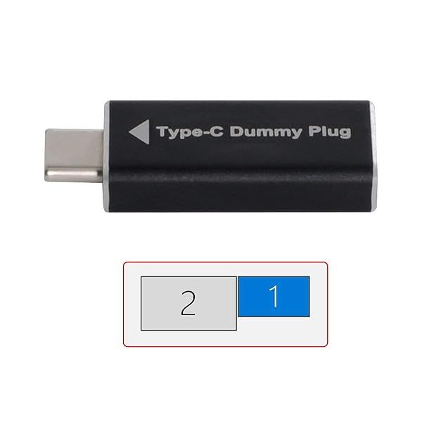 Buy Cablecc CY USB-C Virtual Display Adapter | 1920x1080p Headless Ghost Emulator for Seamless Multi-Monitor Setup
