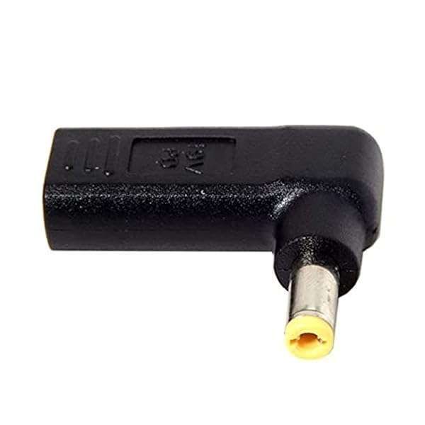 cablecc USB 3.1 Type C USB-C to DC 20V 5.5x2.5mm Adapter PD Emulator Trigger 90 Degree Angled