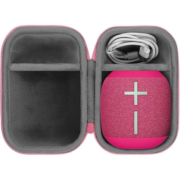 co2CREA Hard Travel Case for Ultimate Ears WONDERBOOM 4 Play 3 2 Small Portable Bluetooth Speaker Pink Case